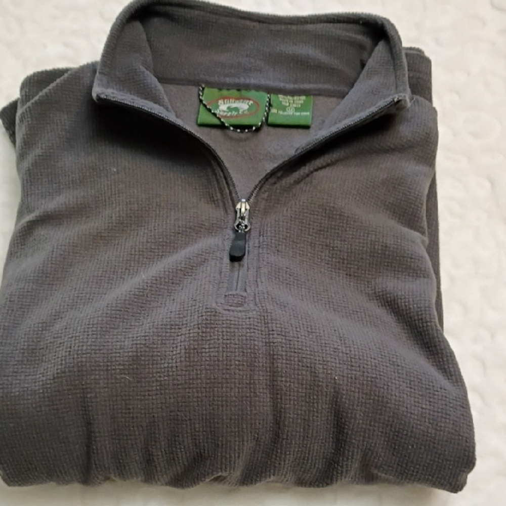 🌪️Men's Stillwater Supply Co. Medium Gray Quarter-Zip Sweater